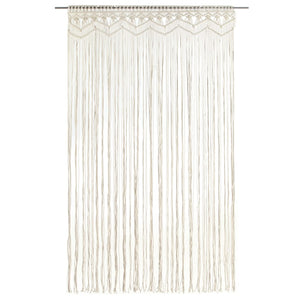 vidaXL Macrame Curtain 140x240 cm Cotton