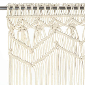 vidaXL Macrame Curtain 140x240 cm Cotton