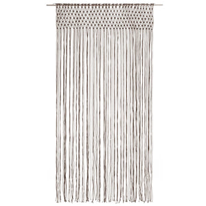 vidaXL Macrame Curtain Taupe 140x240 cm Cotton