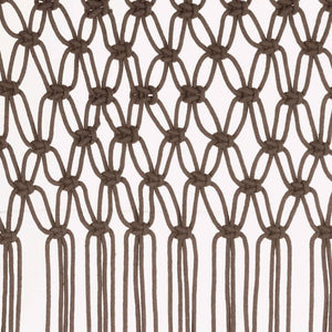 vidaXL Macrame Curtain Taupe 140x240 cm Cotton