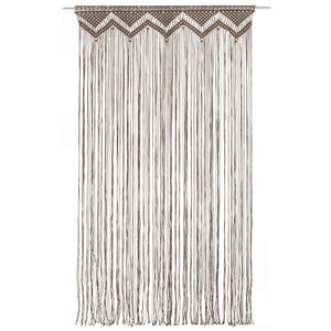 vidaXL Macrame Curtain Taupe 140x240 cm Cotton