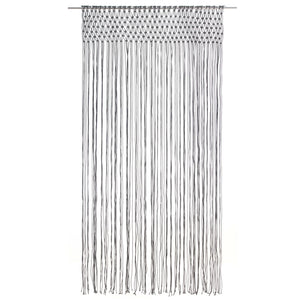 vidaXL Macrame Curtain Anthracite 140x240 cm Cotton