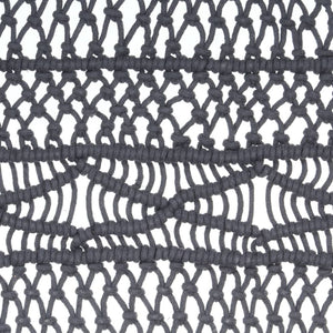 vidaXL Macrame Curtain Anthracite 140x240 cm Cotton