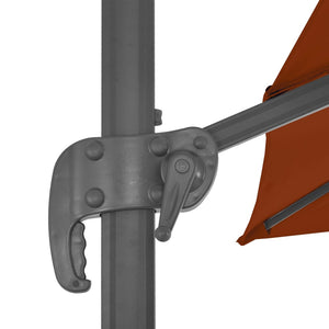 vidaXL Cantilever Umbrella with Aluminium Pole Terracotta 300x300 cm