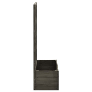 vidaXL Garden Trellis Planter Grey 50x25x90 cm Solid Firwood