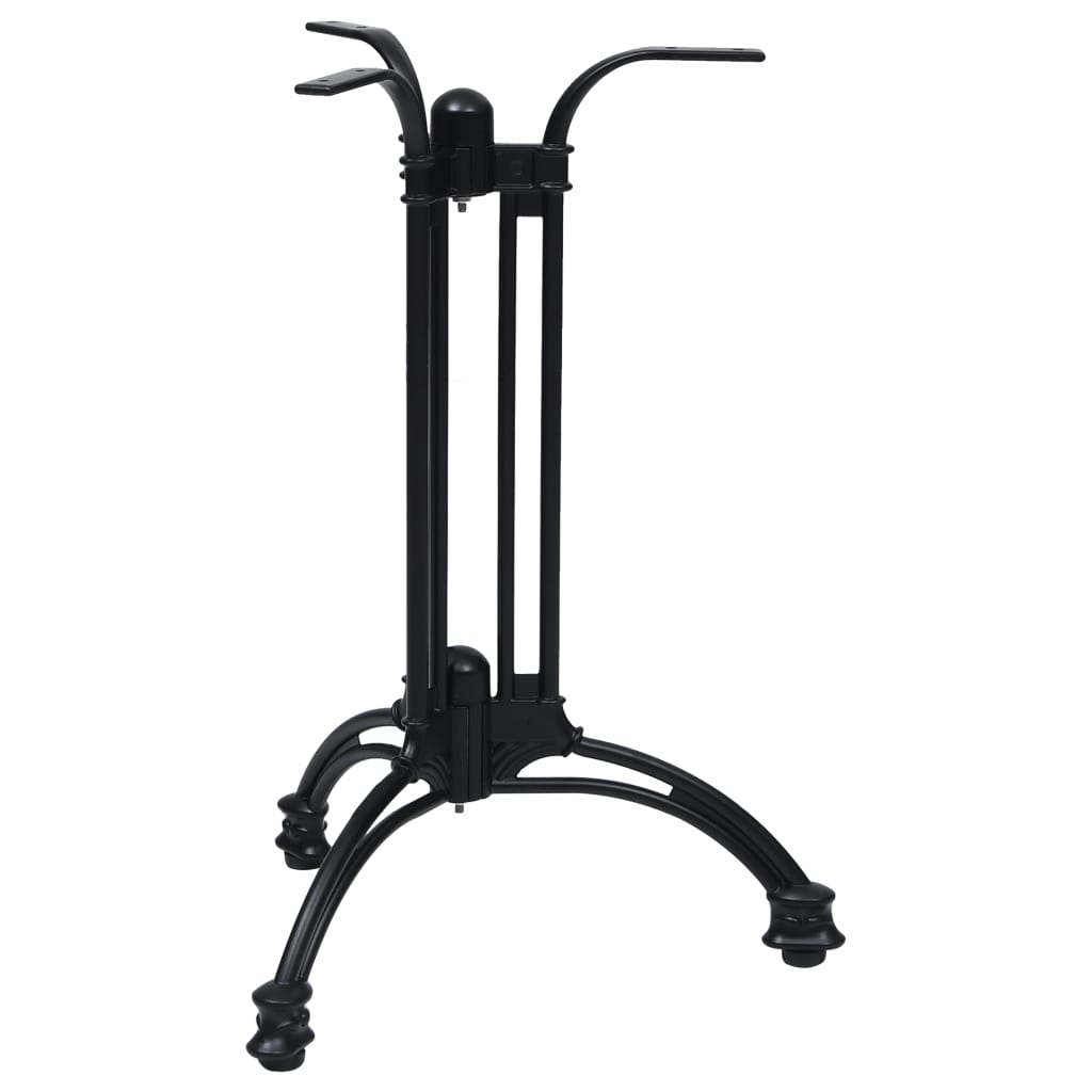 vidaXL Bistro Table Leg Black Ø60x72 cm Cast Aluminium
