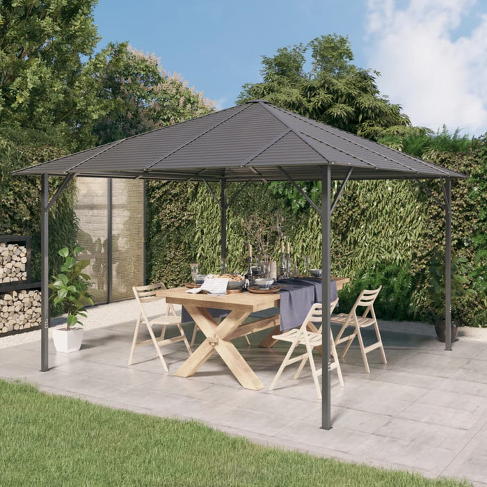 vidaXL Gazebo with Roof 3x3 m Anthracite