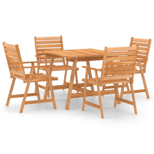 vidaXL 5 Piece Garden Dining Set Solid Acacia Wood