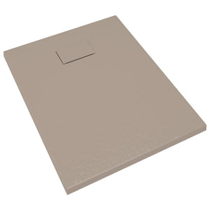 vidaXL Shower Base Tray SMC Brown 90x70 cm