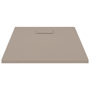 vidaXL Shower Base Tray SMC Brown 90x70 cm