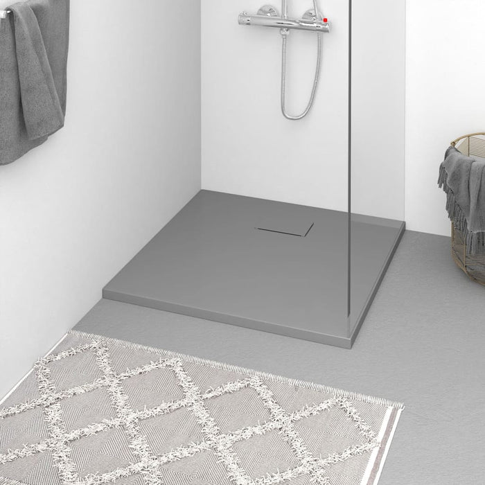 vidaXL Shower Base Tray SMC Grey 90x90 cm