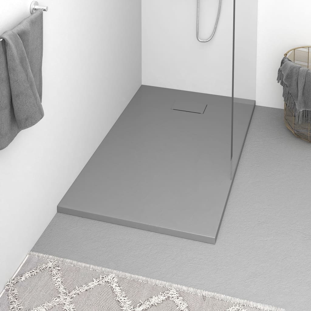 vidaXL Shower Base Tray SMC Grey 120x70 cm