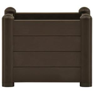 vidaXL Garden Raised Bed PP Mocha 43x43x35 cm