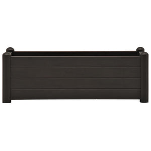 vidaXL Garden Raised Bed PP Anthracite 100x43x35 cm