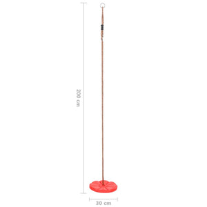 vidaXL Plate Swing 200 cm Red