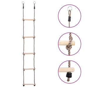 vidaXL 5-Step Ladder 210 cm Solid Pinewood