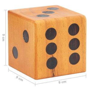 vidaXL Giant Yard Dice Set 6 pcs Solid Pinewood