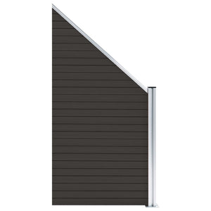 vidaXL Fence Panel WPC 95x(105-180) cm Black