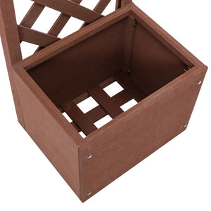 vidaXL Trellis Planter 40x30x135 cm WPC