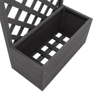 vidaXL Trellis Planter 65x30x135 cm WPC