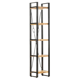 vidaXL 5-Tier Bookcase 39x30x180 cm Solid Mango Wood