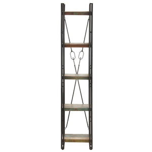 vidaXL 5-Tier Bookcase 40x30x180 cm Solid Reclaimed Wood