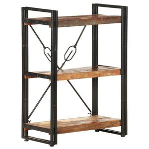 vidaXL 3-Tier Bookcase 60x30x80 cm Solid Reclaimed Wood