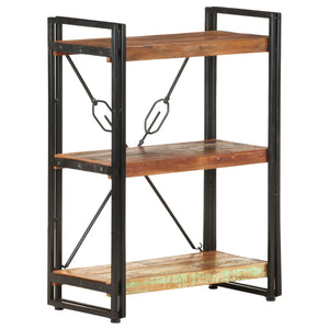 vidaXL 3-Tier Bookcase 60x30x80 cm Solid Reclaimed Wood