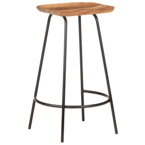 vidaXL Bar Stools 2 pcs Solid Acacia Wood