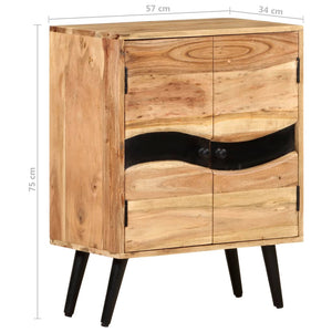 vidaXL Sideboard 57x34x75 cm Solid Acacia Wood