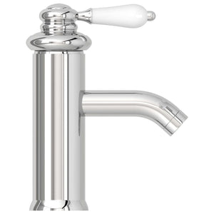 vidaXL Bathroom Basin Faucet Chromed Finish 130x180 mm