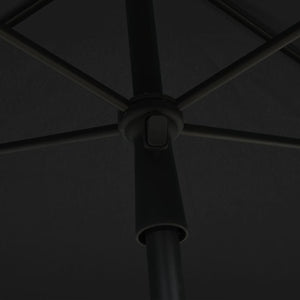 vidaXL Garden Parasol with Pole 210x140 cm Anthracite