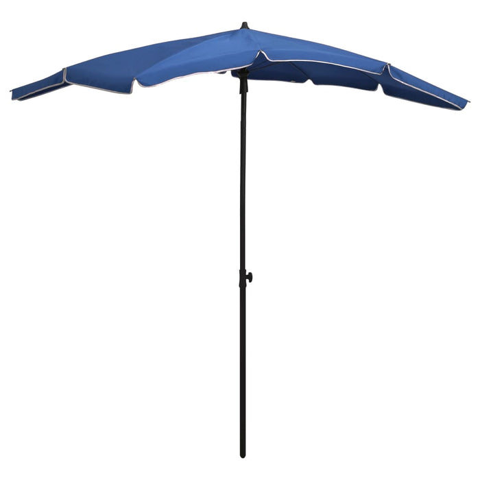 vidaXL Garden Parasol with Pole 200x130 cm Azure Blue