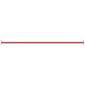 vidaXL Turning Bar 125 cm Steel Red