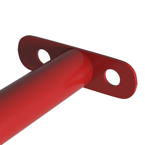 vidaXL Turning Bar 125 cm Steel Red