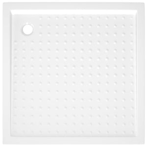 vidaXL Shower Base Tray with Dots White 80x80x4 cm ABS