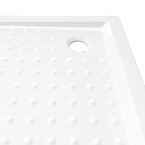 vidaXL Shower Base Tray with Dots White 80x80x4 cm ABS