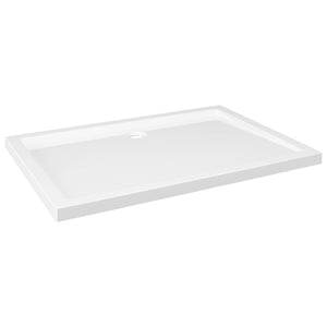 vidaXL Rectangular ABS Shower Base Tray White 80x110 cm