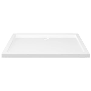 vidaXL Rectangular ABS Shower Base Tray White 80x110 cm