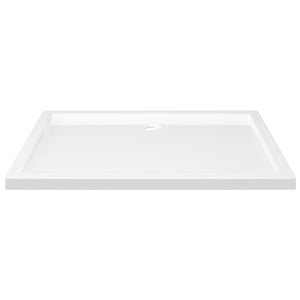 vidaXL Rectangular ABS Shower Base Tray White 80x110 cm