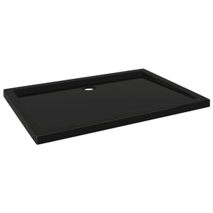 vidaXL Rectangular ABS Shower Base Tray Black 70x100 cm