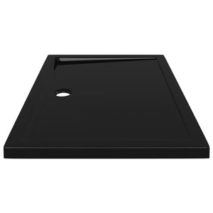 vidaXL Rectangular ABS Shower Base Tray Black 70x100 cm