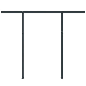 vidaXL Awning Post Set Anthracite 300x245 cm Iron