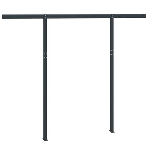 vidaXL Awning Post Set Anthracite 300x245 cm Iron