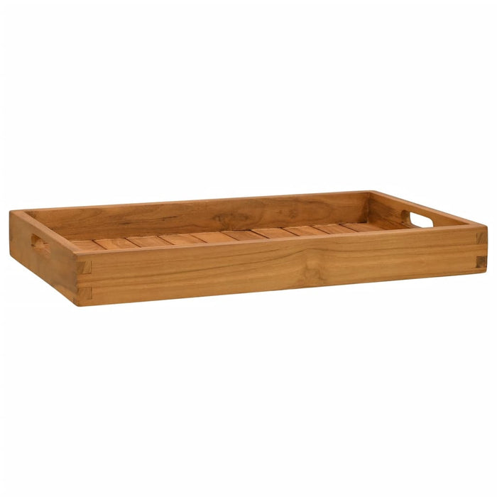 vidaXL Serving Tray 60x35 cm Solid Teak Wood