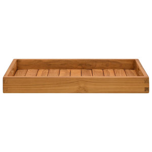 vidaXL Serving Tray 60x35 cm Solid Teak Wood