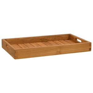 vidaXL Serving Tray 60x35 cm Solid Teak Wood