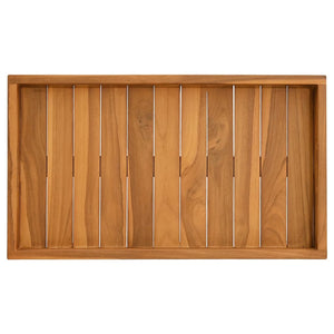 vidaXL Serving Tray 60x35 cm Solid Teak Wood