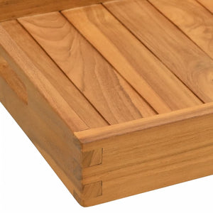 vidaXL Serving Tray 60x35 cm Solid Teak Wood