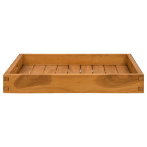 vidaXL Serving Tray 50x50 cm Solid Teak Wood